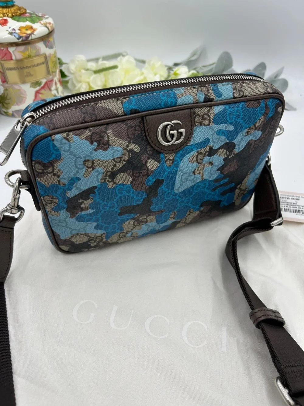 Unisex Gucci GG Crossbody Bag.